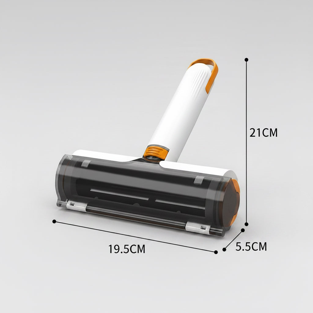 Cleaning tool with dimensions labeled on a white background