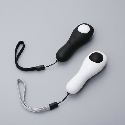 Two remote controls, one black and one white